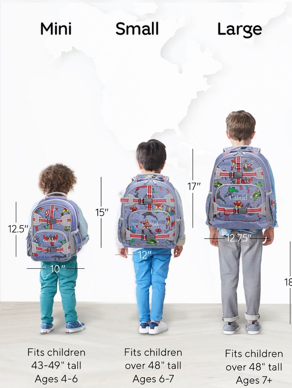Pottery Barn Kids Avengers Large Mackenzie Backpack - Picture 2 of 16